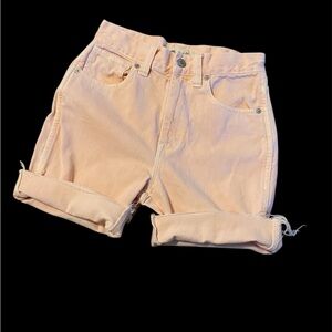 Madewell Pink Jean Shorts Casual Style‎